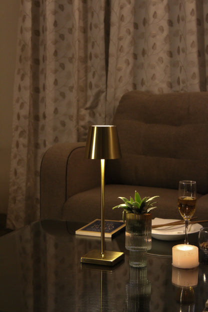 Linear Luxe Metal Lamp - Touch Sensor