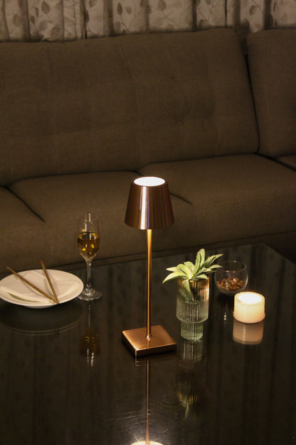 Linear Luxe Metal Lamp - Touch Sensor