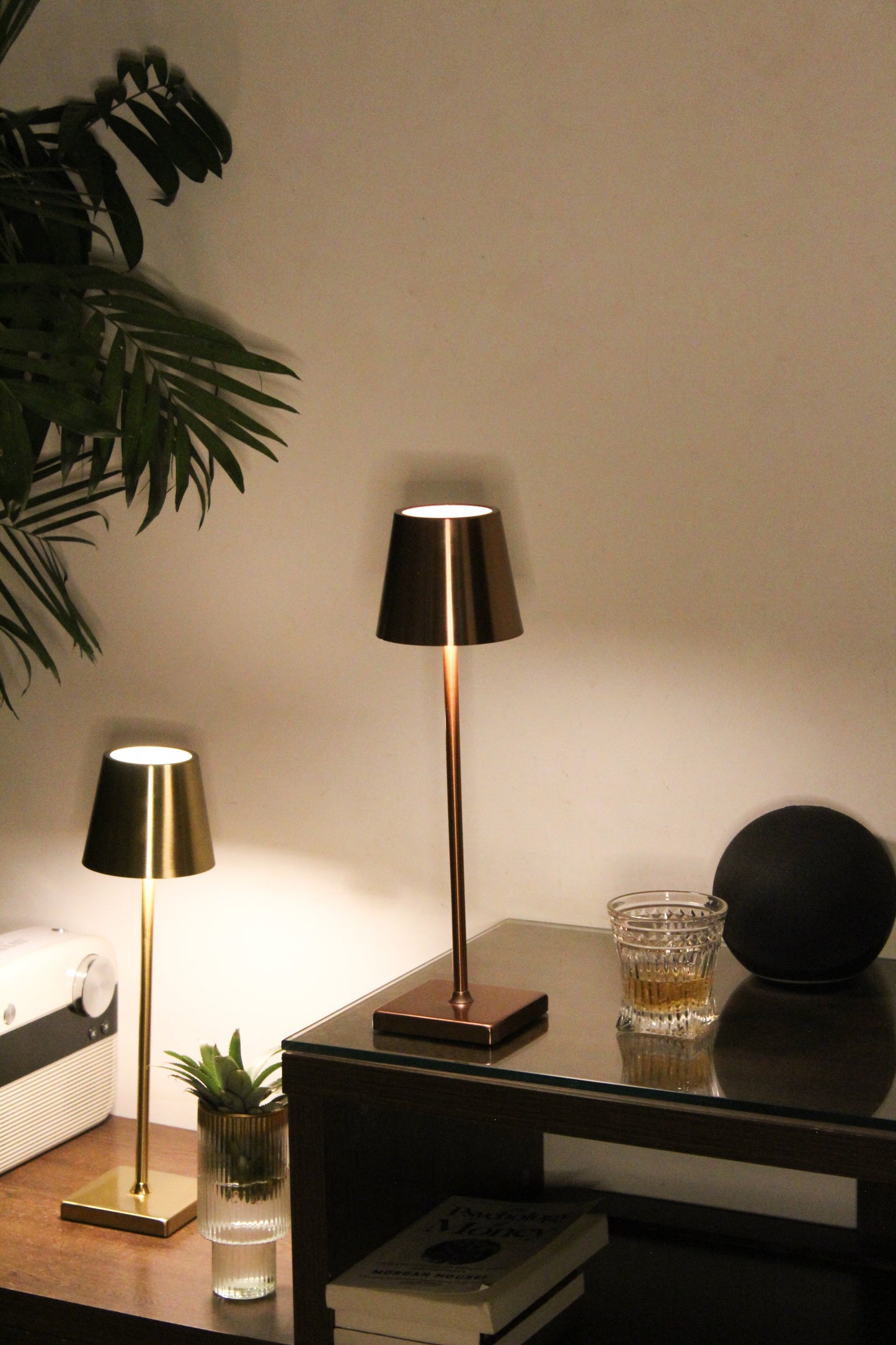 Linear Luxe Metal Lamp - Touch Sensor