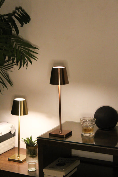 Linear Luxe Metal Lamp - Touch Sensor