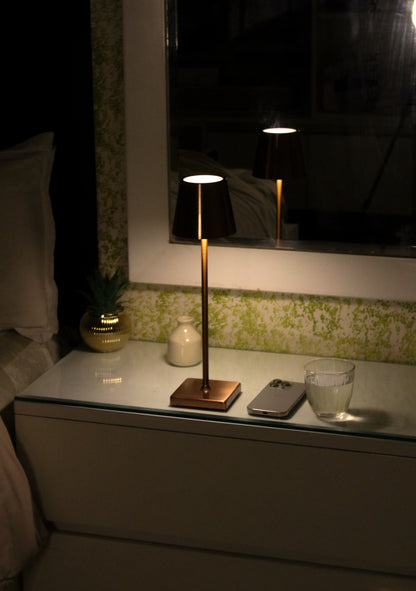 Linear Luxe Metal Lamp - Touch Sensor