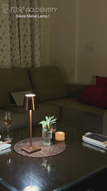 Linear Luxe Metal Lamp - Touch Sensor