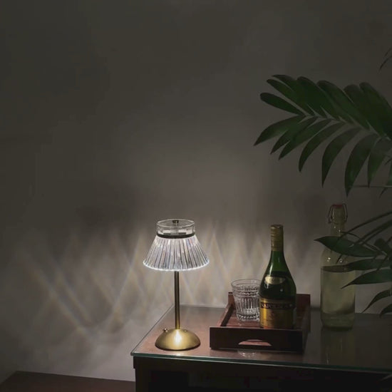 Cinematic video of the Lucid Luxe metal lamp showing the love amongst the two colours of Brass and Ice Silver.