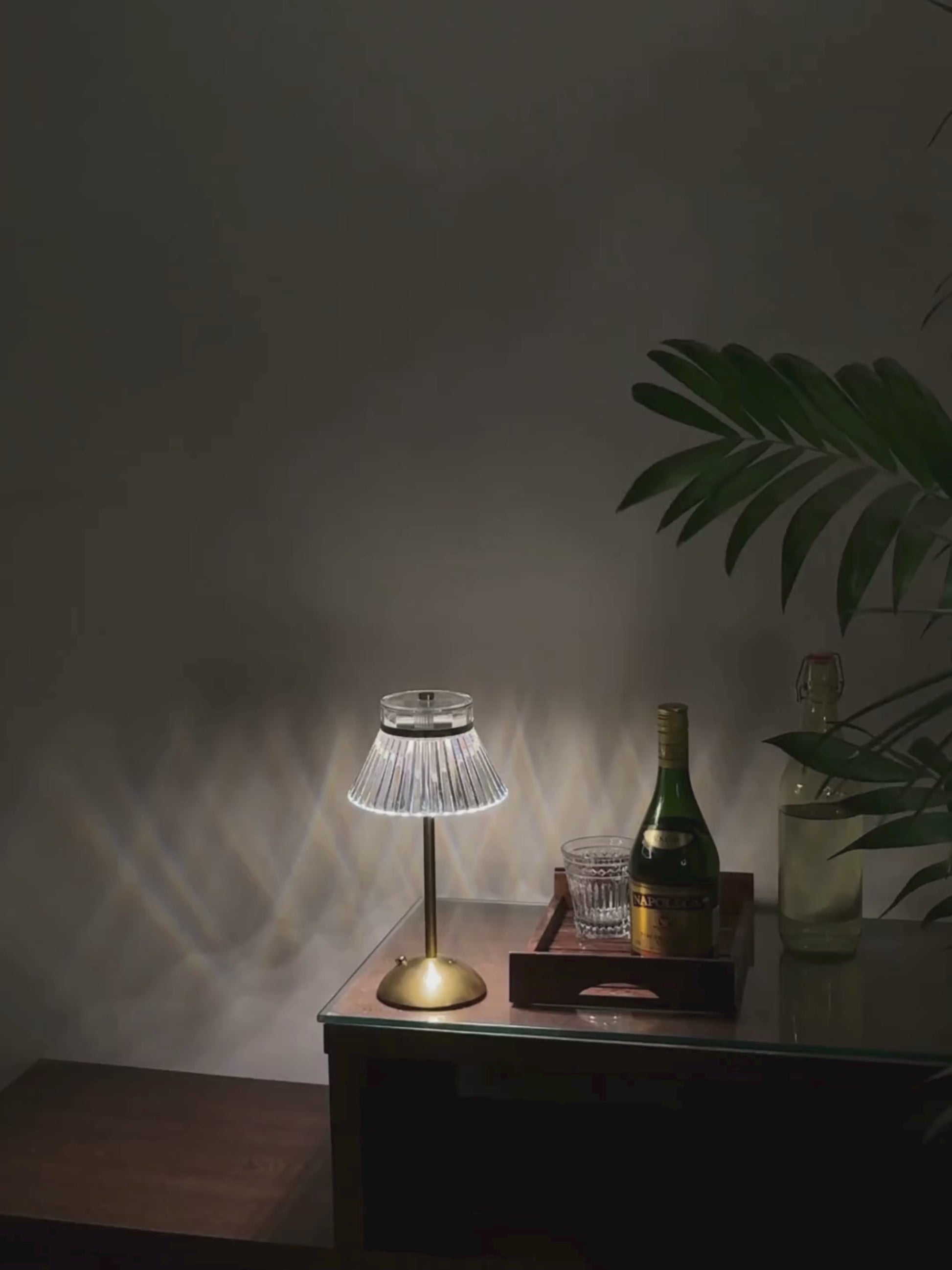 Cinematic video of the Lucid Luxe metal lamp showing the love amongst the two colours of Brass and Ice Silver.